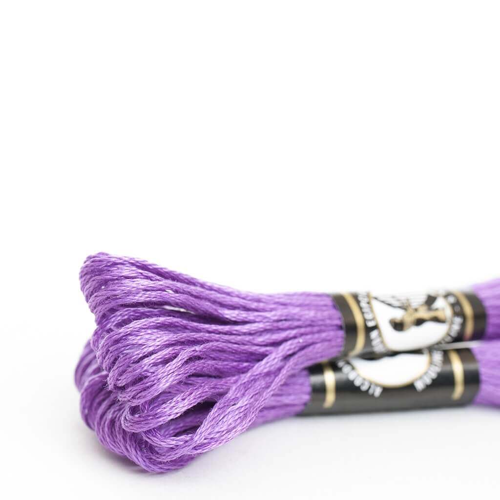 Mouliné especial Finca 100% algodón (violeta, lila, azul y verde)