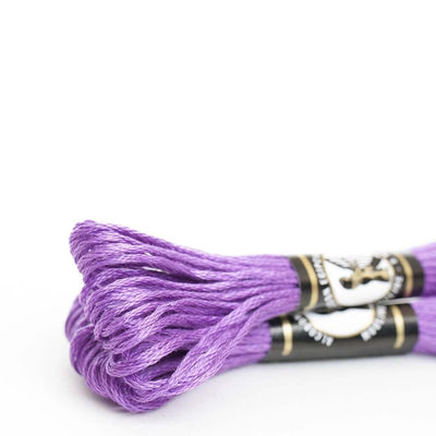 Mouliné especial Finca 100% algodón (violeta, lila, azul y verde)