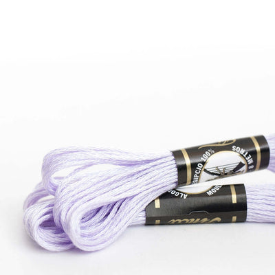 Mouliné especial Finca 100% algodón (violeta, lila, azul y verde)