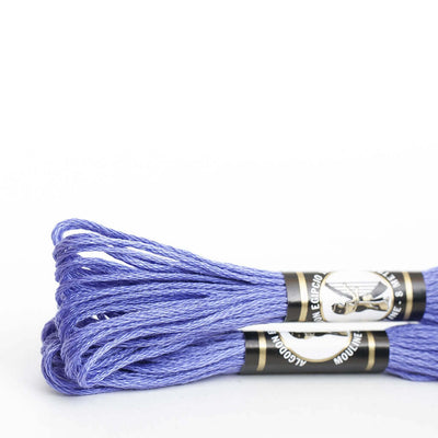 Mouliné especial Finca 100% algodón (violeta, lila, azul y verde)