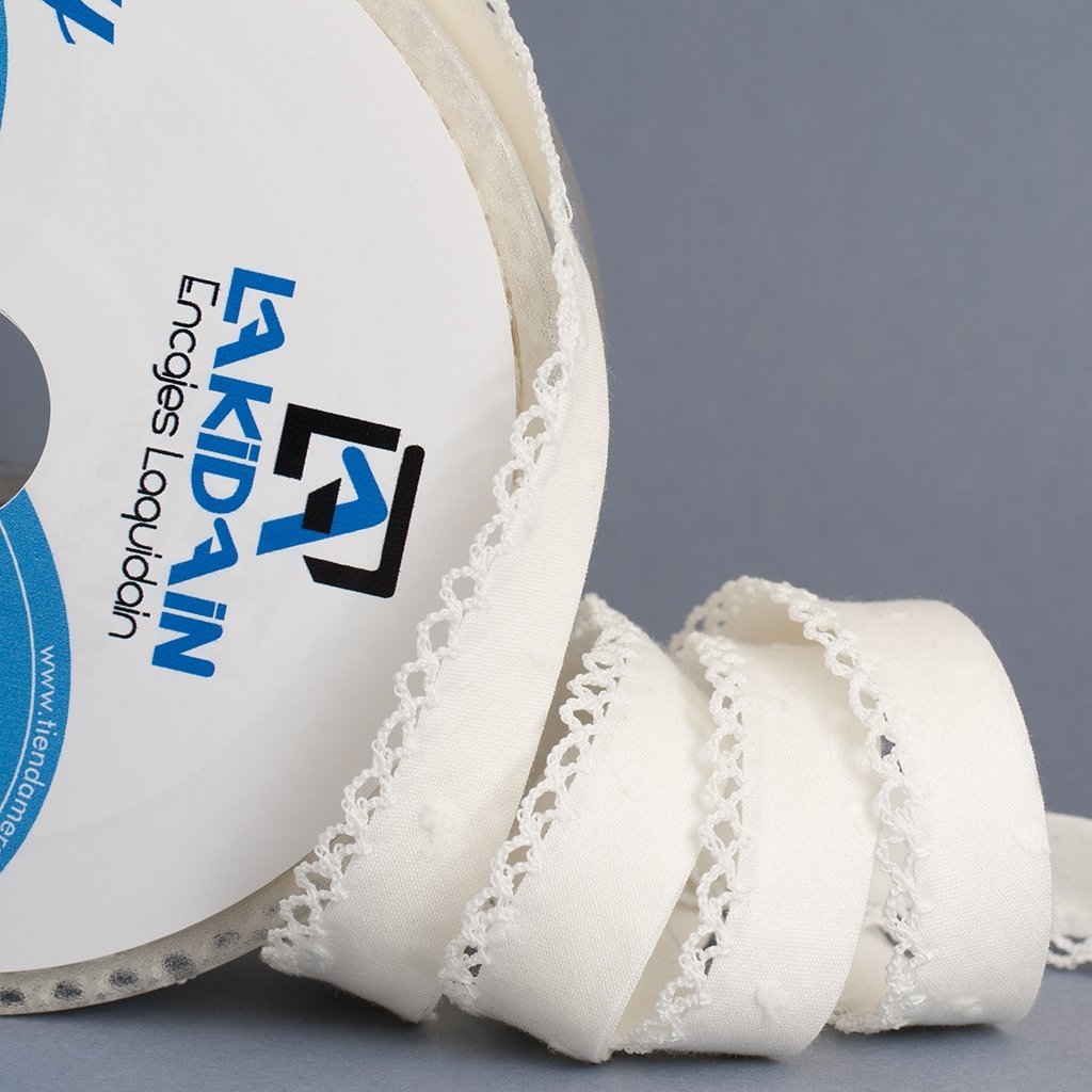 Biés algodón con puntilla (20 MTRS)