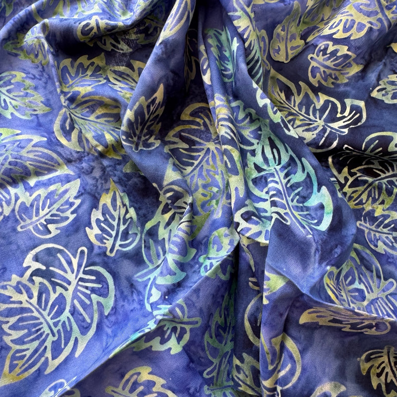 Pack 3 fat quarters tela batik azul océano