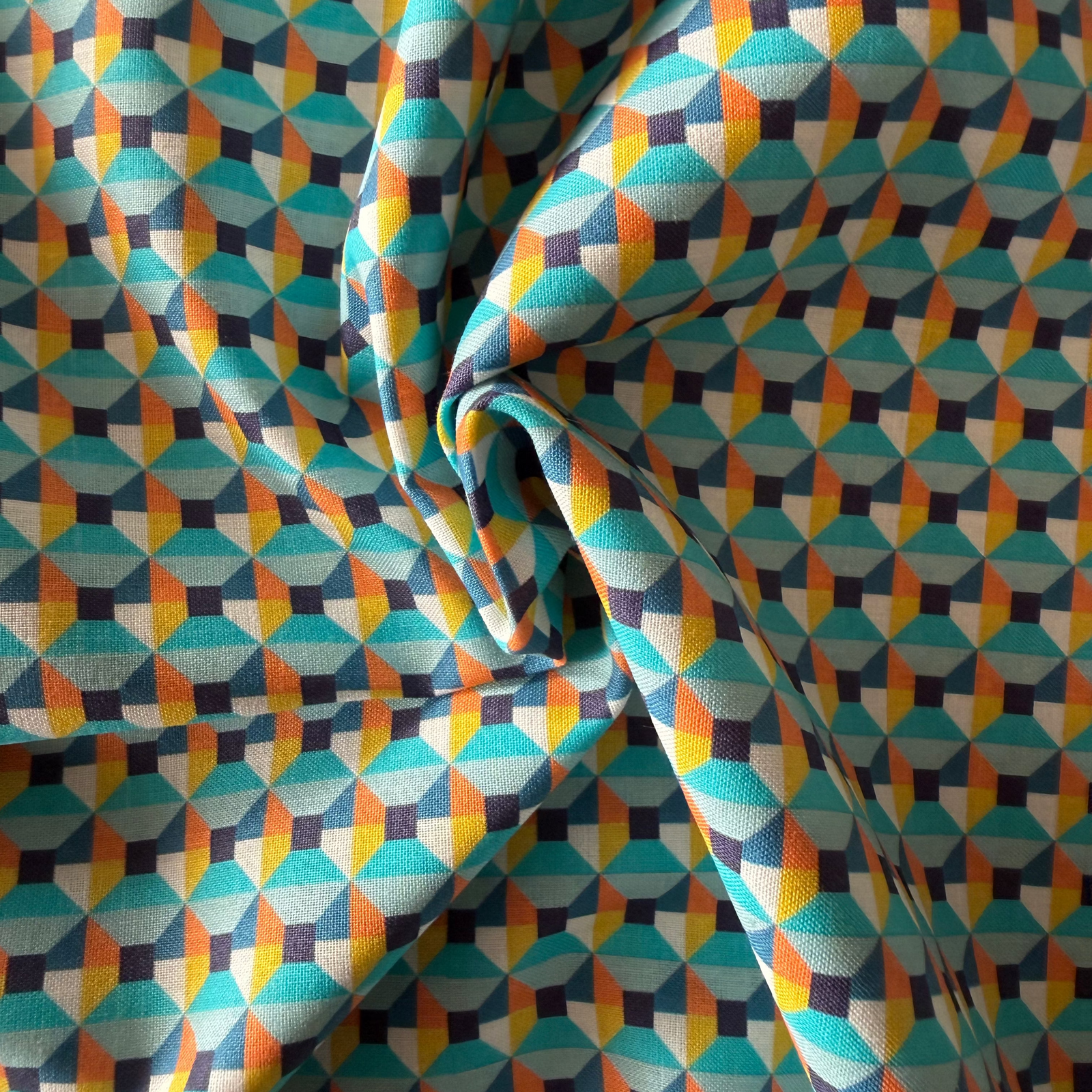 TELA POPELÍN ALGODÓN ZIGGY 3D