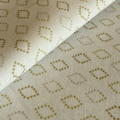 TELA POPELÍN ALGODÓN 100% ROMBO AMARILLO OEKO-TEX GOTS