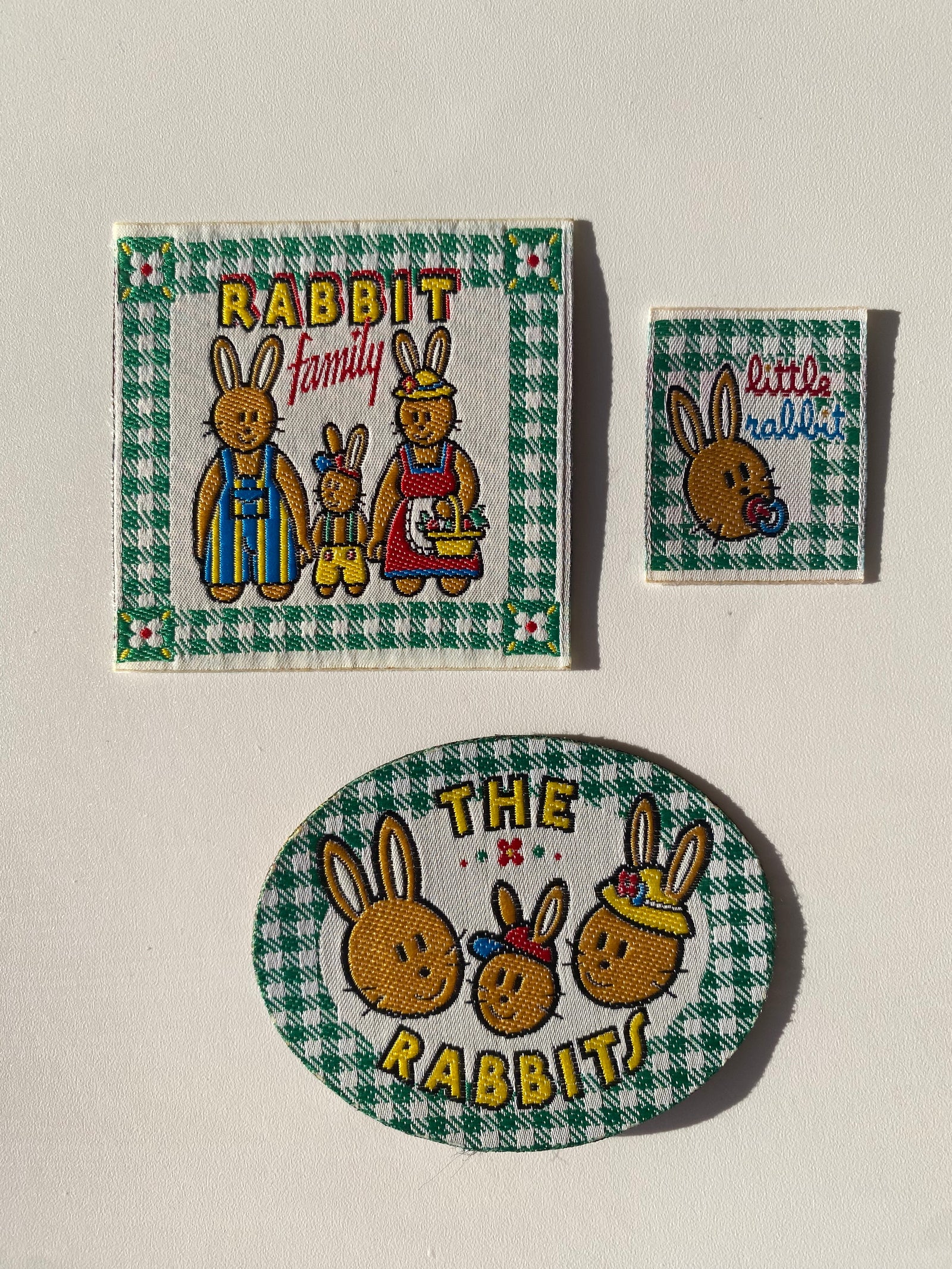 Parche termoadhesivo tejido THE RABBITS verde