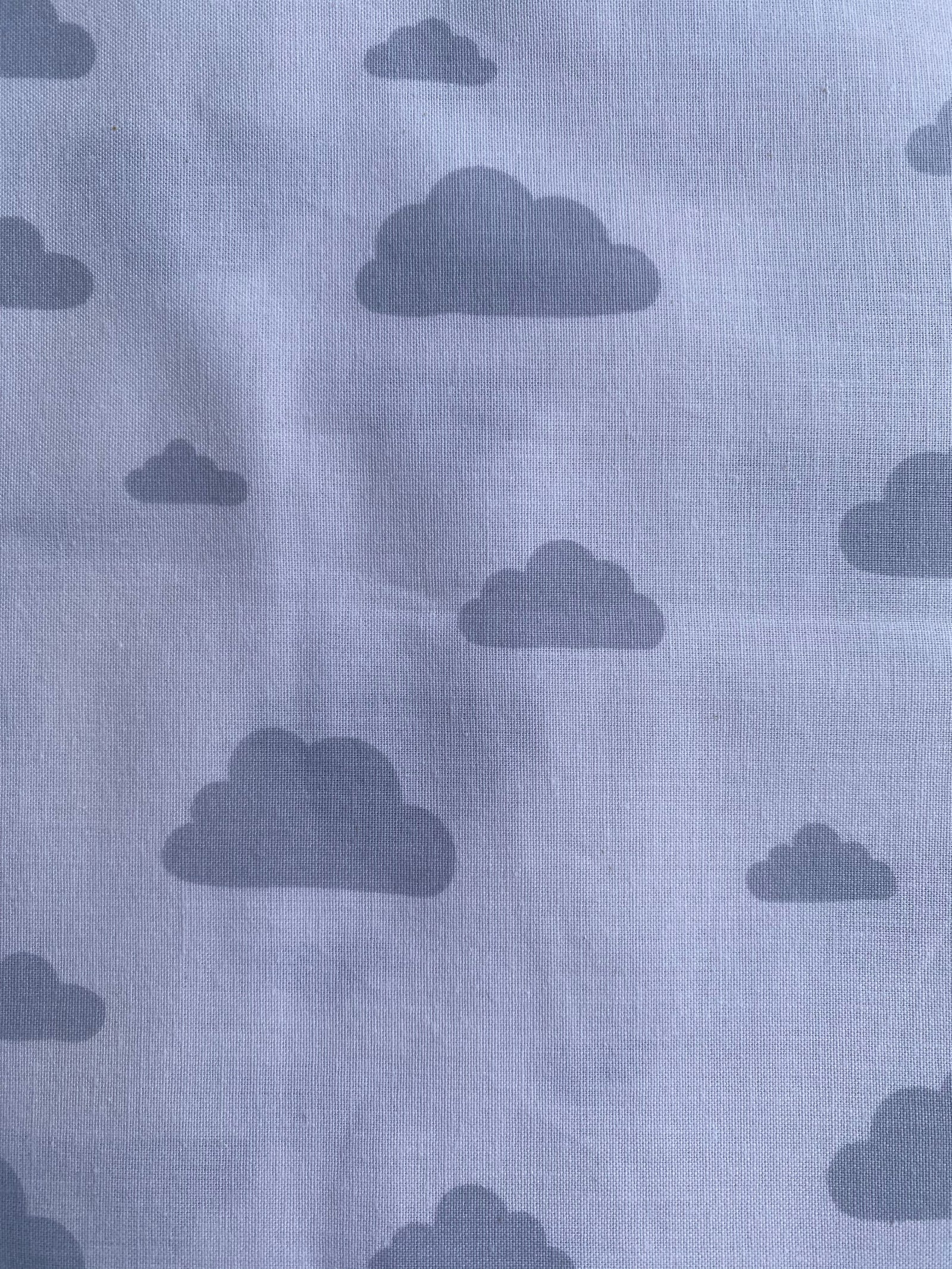 Tela popelín algodón 100% NUBES (Certificado GOTS)