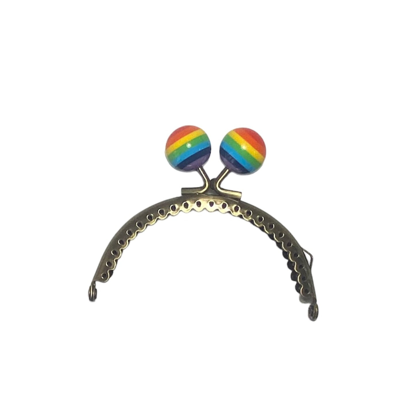 BOQUILLA METALICA PARA MONEDERO/BOLSO. CIERRE CARAMELO. ORO VIEJO. 9 CM