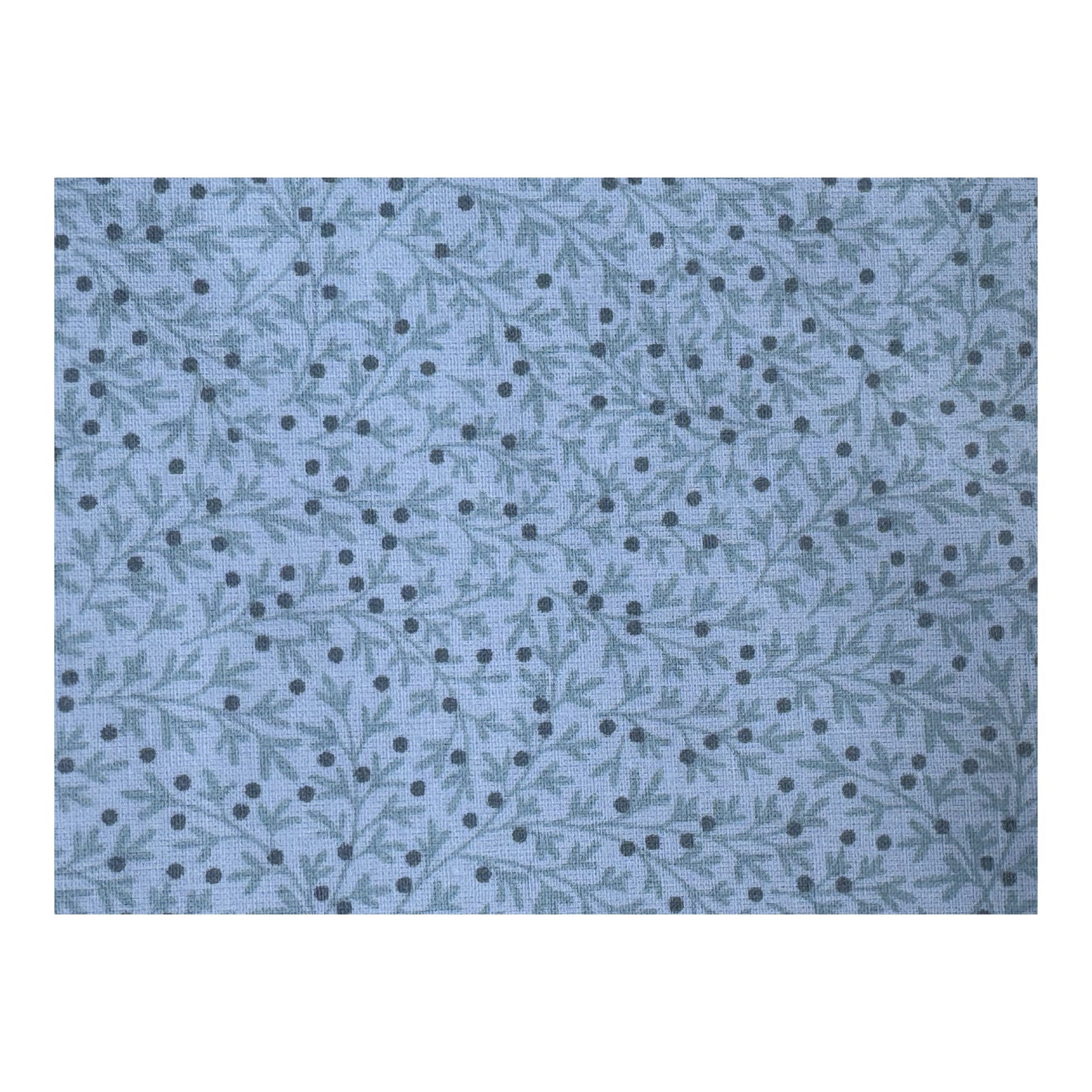 Tela popelín  verde MINT RAMITAS(CM)