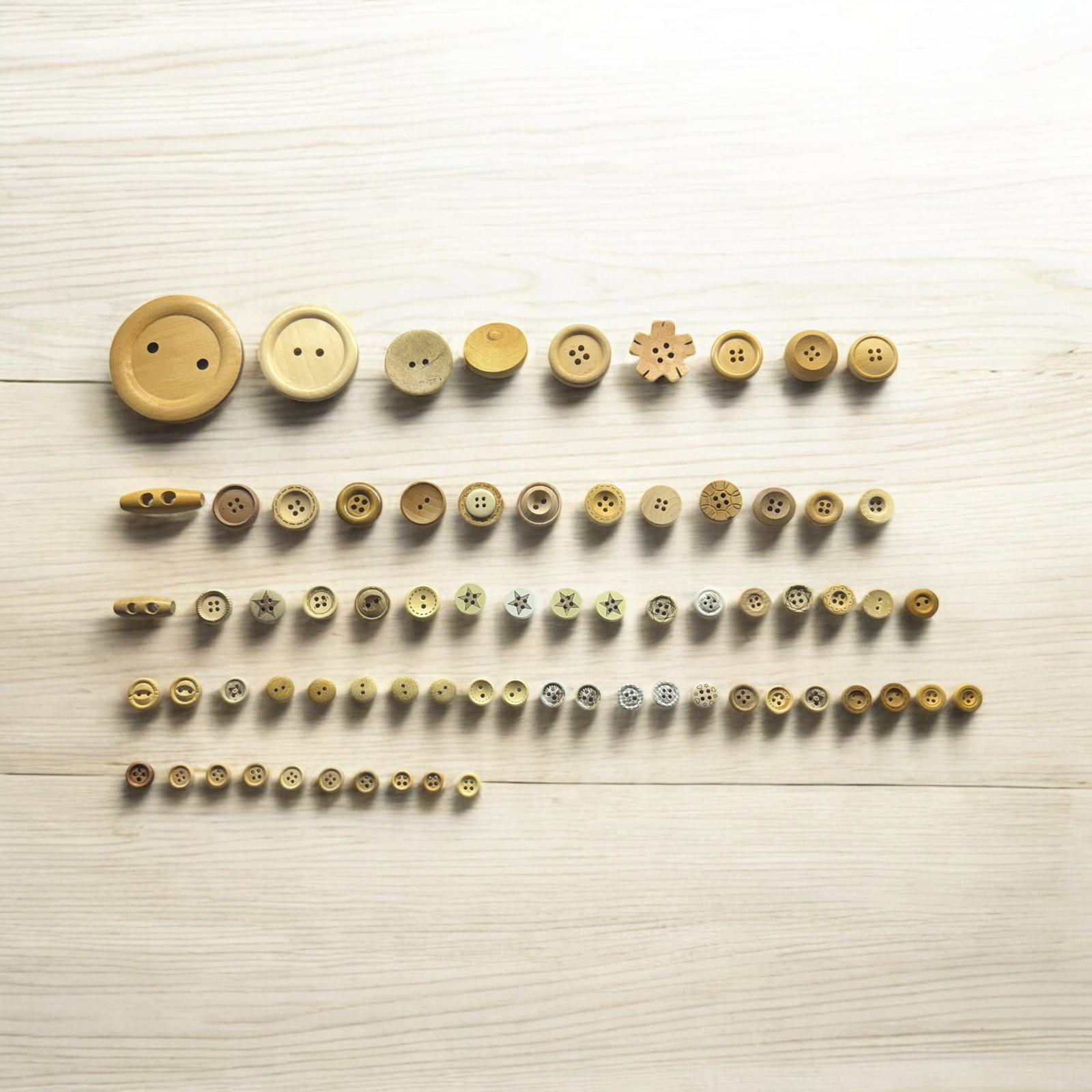 BOTONES MADERA CLARA