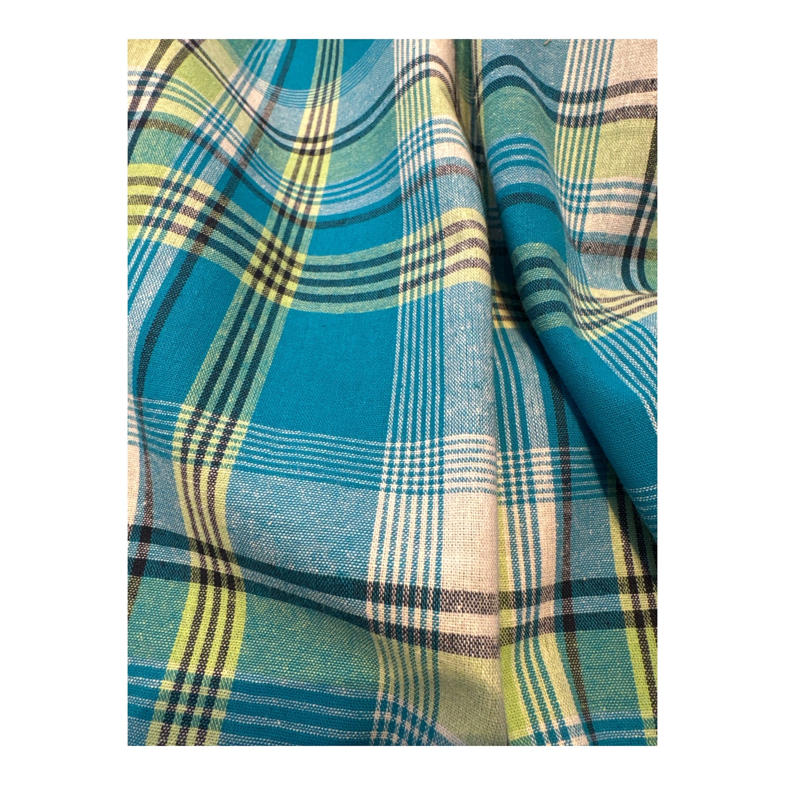 Tela 100% algodón picnic azul CERTIFICADO OEKO-TEX