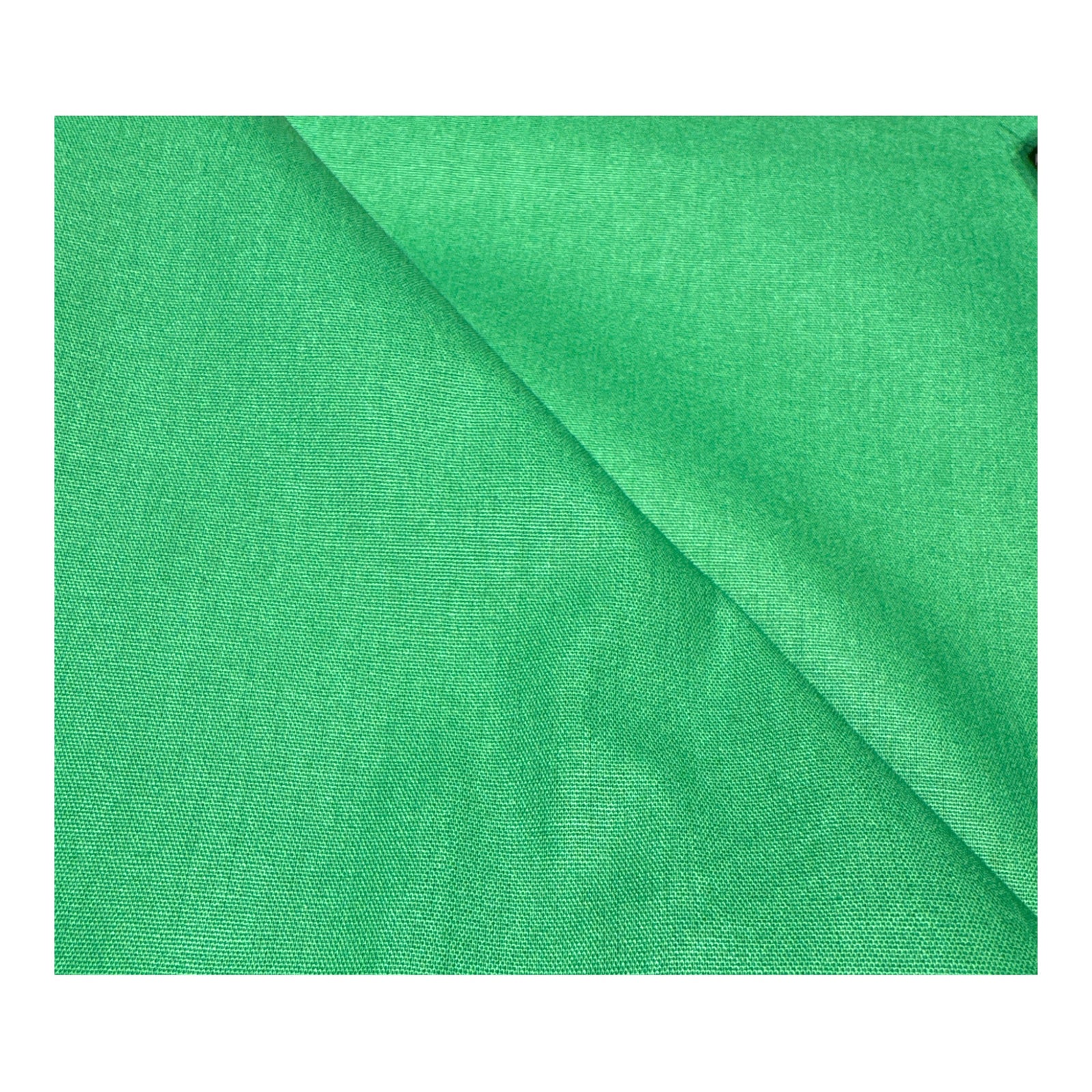 Tela popelín liso orgánico verde hoja (CM) CERTIFICADO GOTS