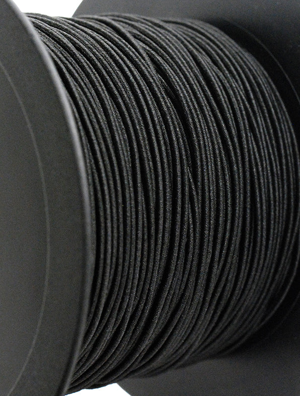 CORDON ELASTICO REDONDO NEGRO/BLANCO