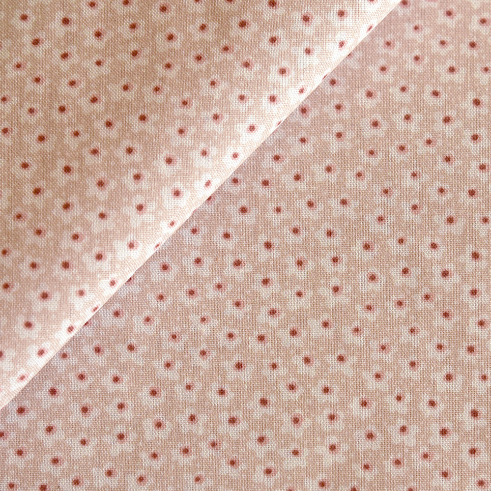 Tela estampada mini flores rosa ash (CM)