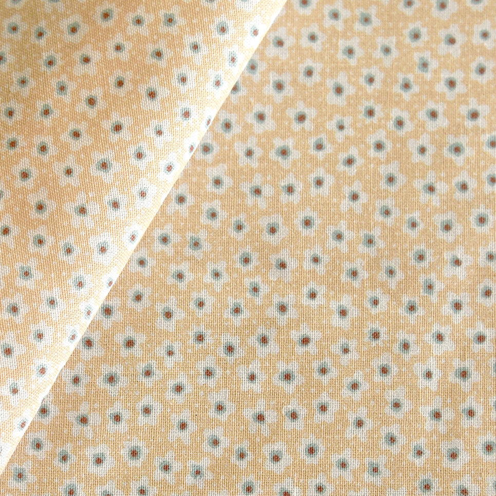 Tela estampada mini flores amarillo (CM)