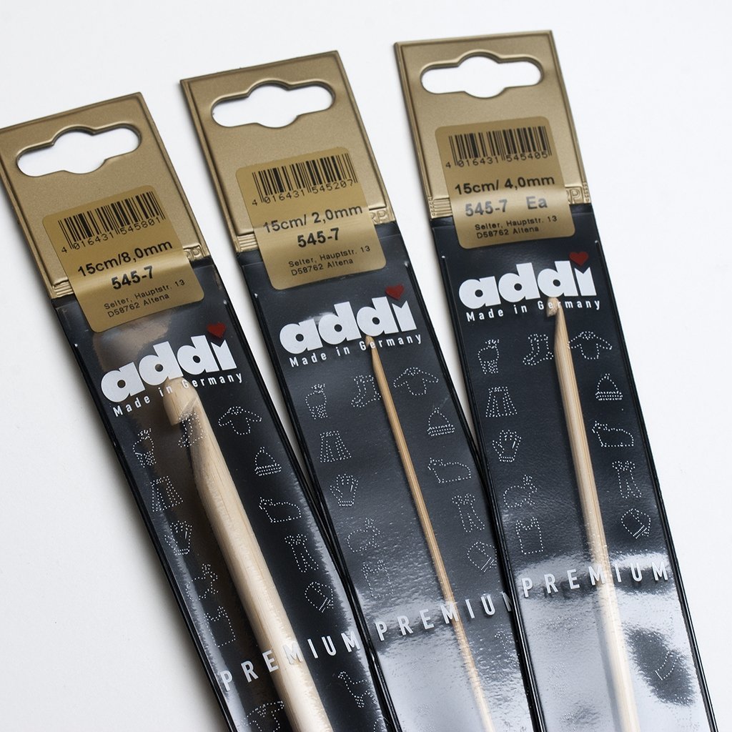 Agujas Addi para ganchillo de bambú 545-7