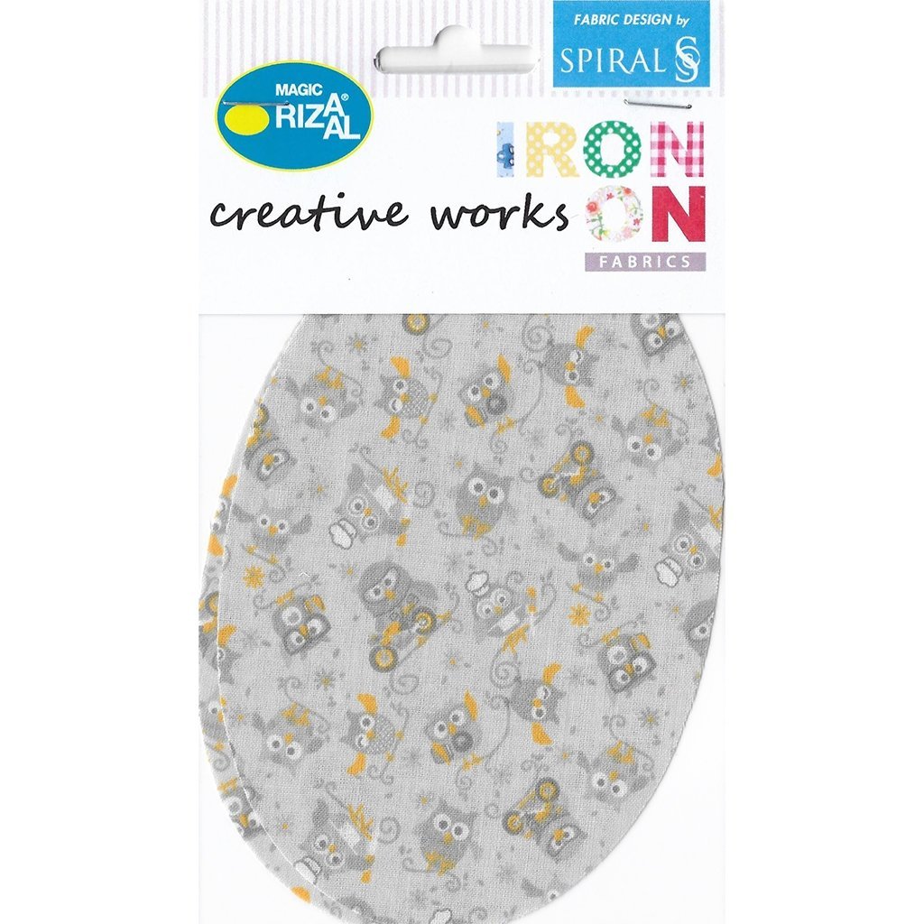 Termoadhesivo estampado búhos 06528CO