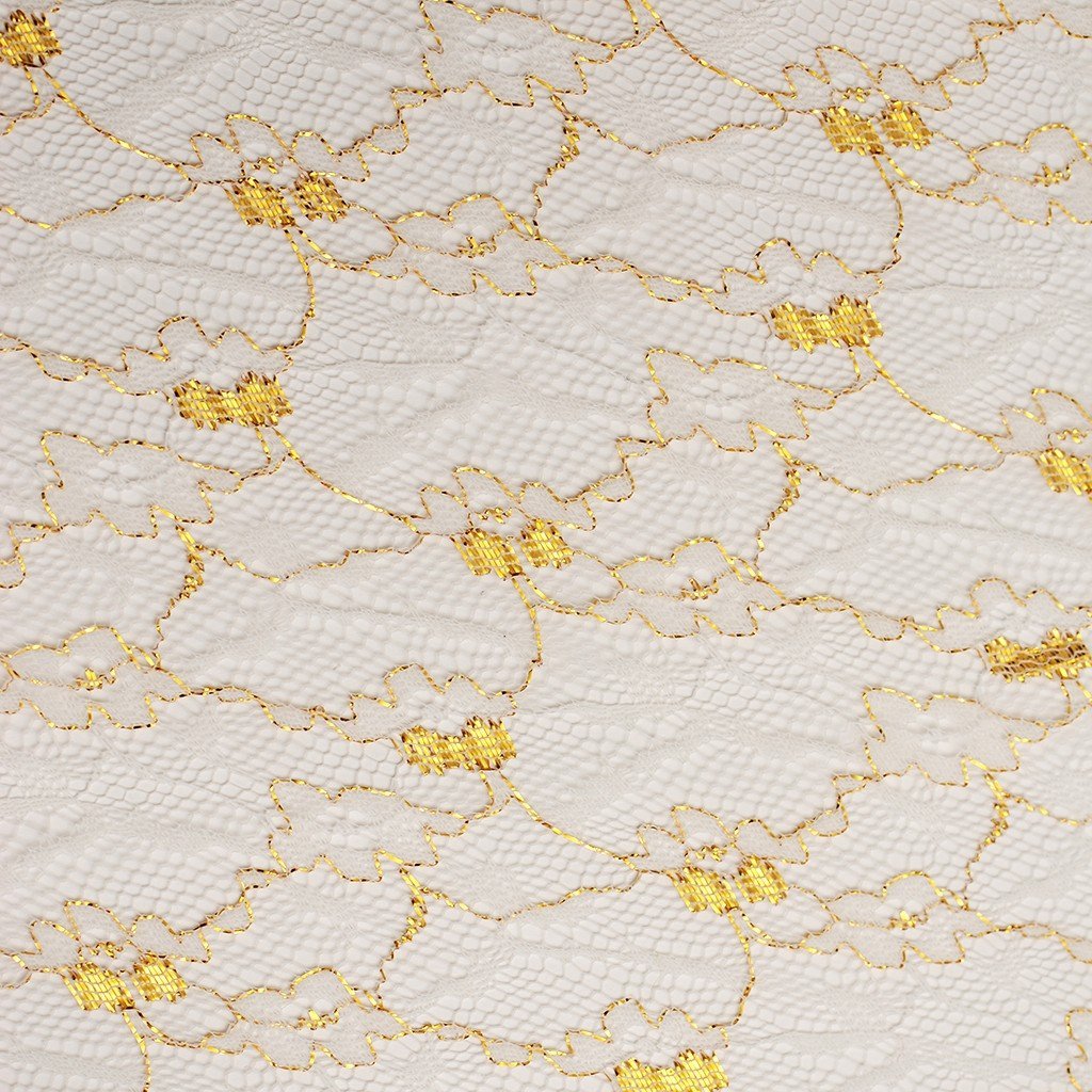 Blonda metalizada aprestada