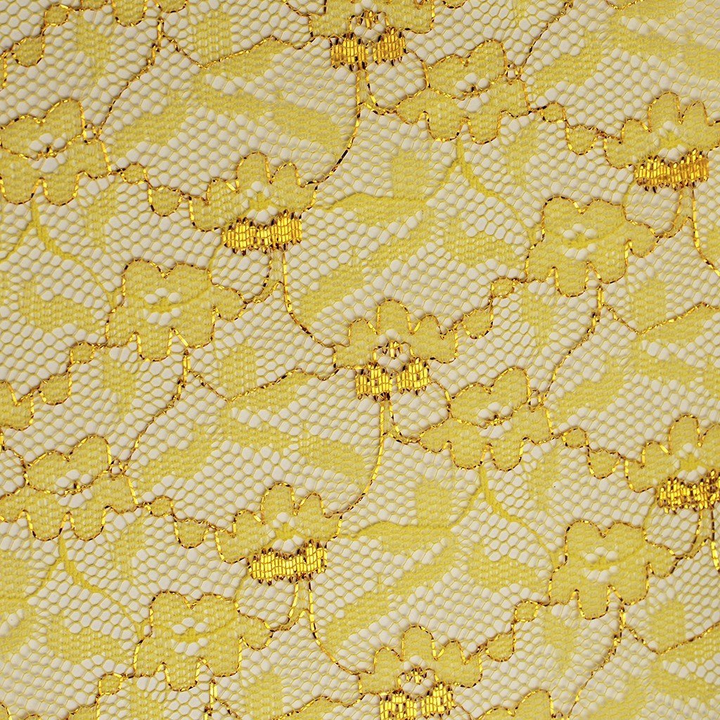 Blonda metalizada aprestada