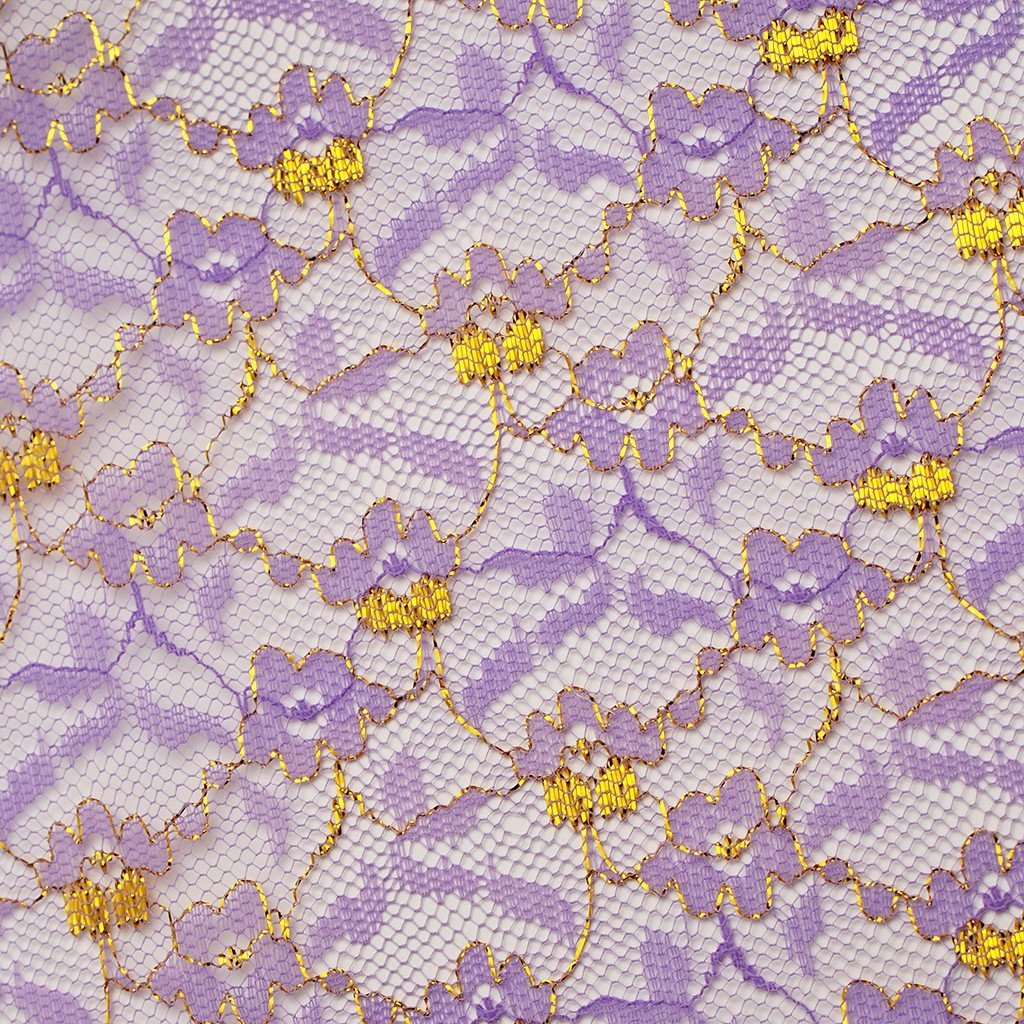 Blonda metalizada aprestada