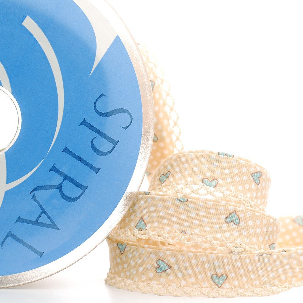 Biés puntilla corazones vintage