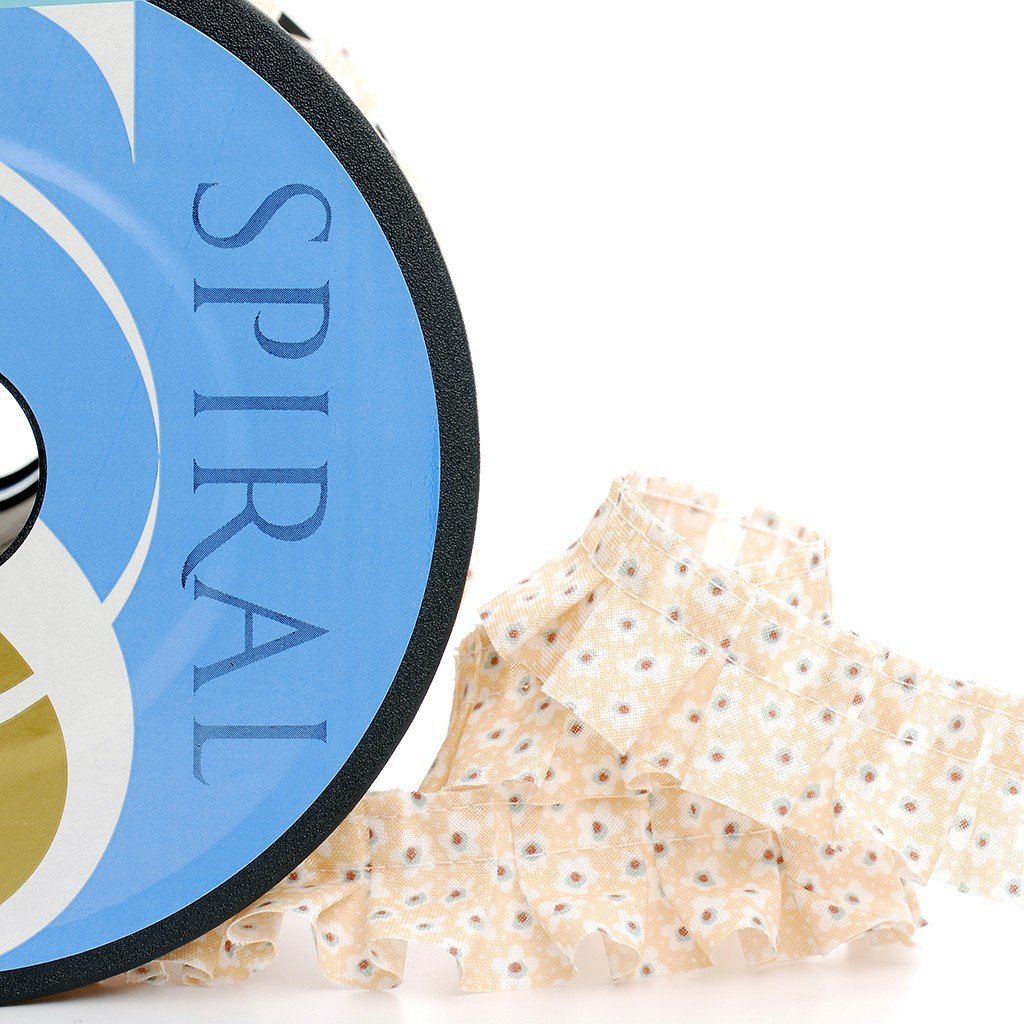 Cinta plisada mini flores