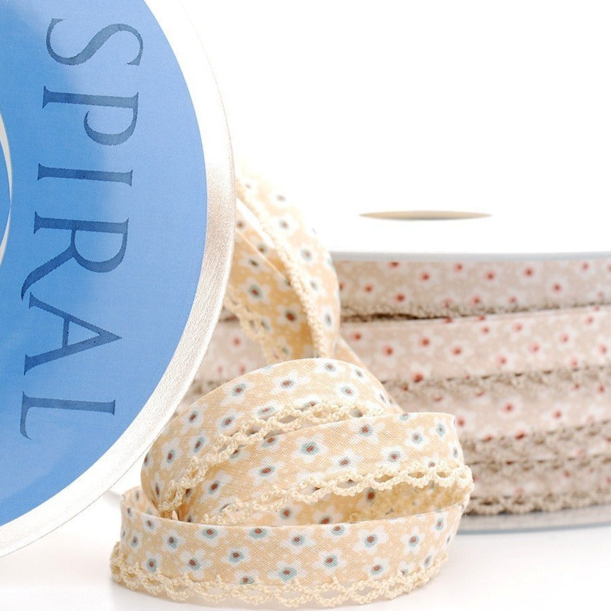 Biés puntilla mini flores