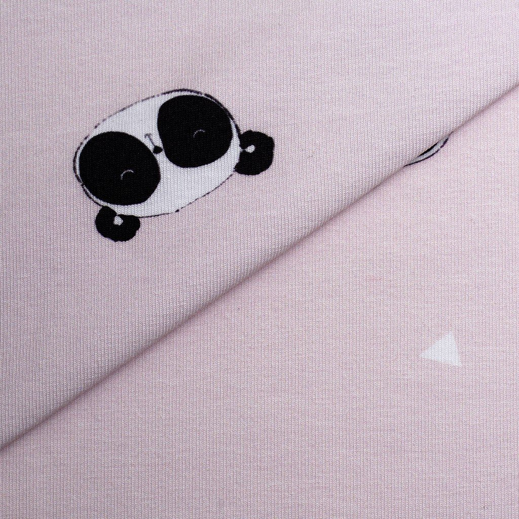 Tela punto estampado pandas