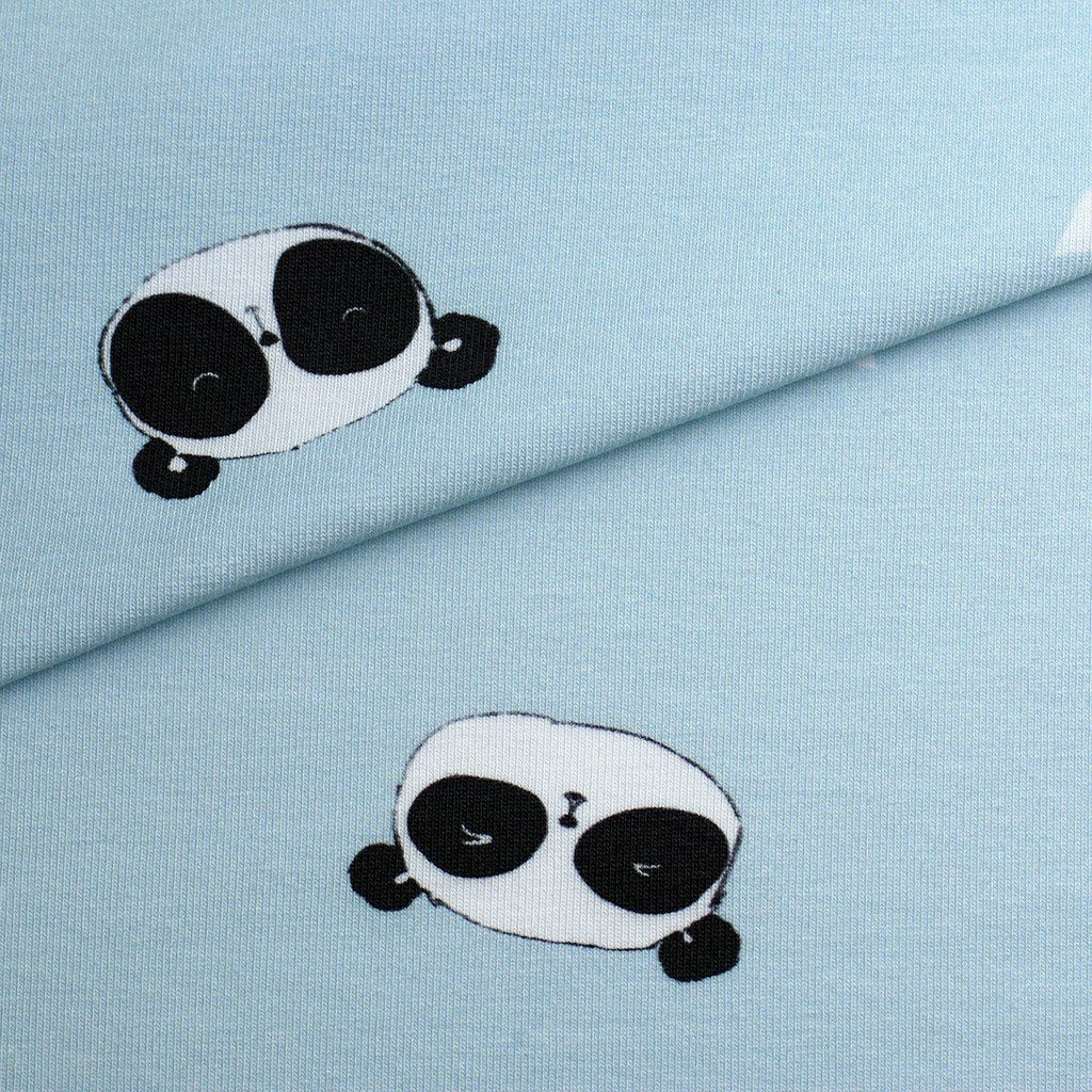 Tela punto estampado pandas