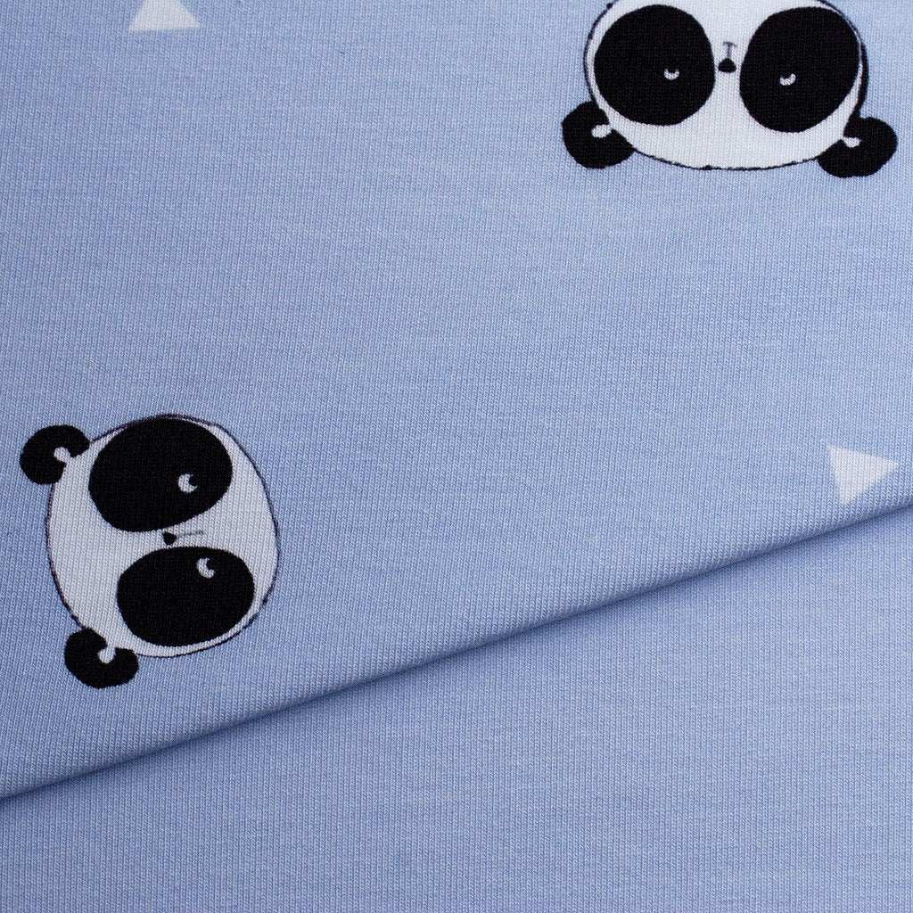 Tela punto estampado pandas