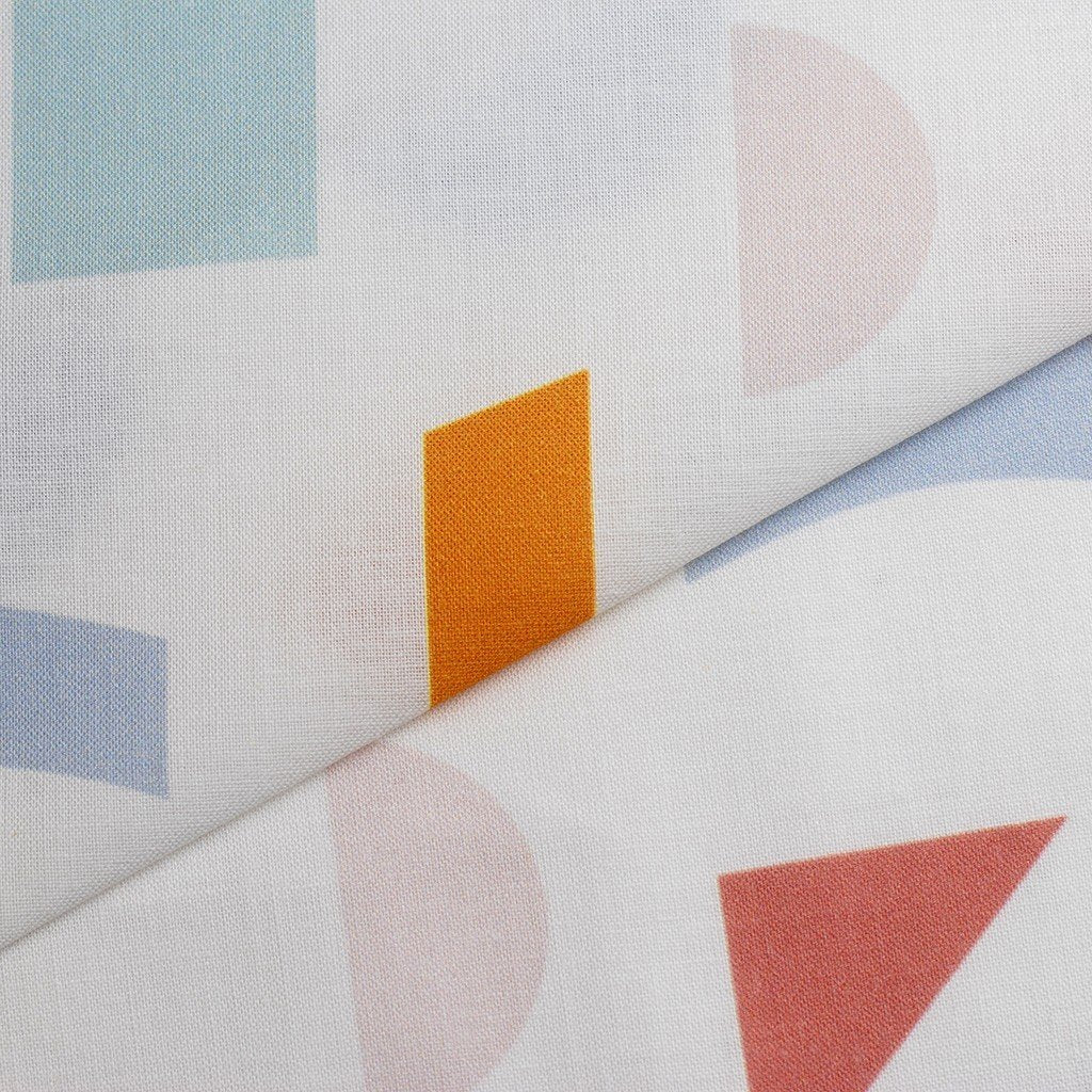 Tela estampada formas geométricas