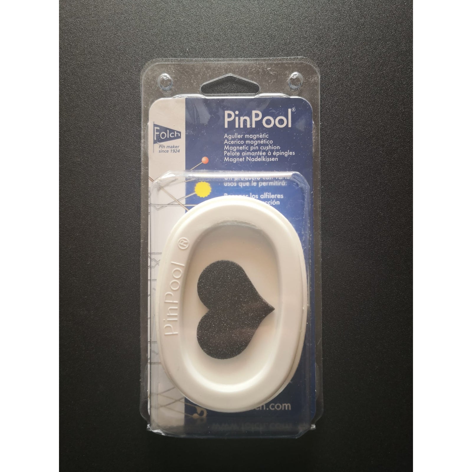 ALFILETERO MAGNÉTICO CORAZÓN NEGRO PINPOOL