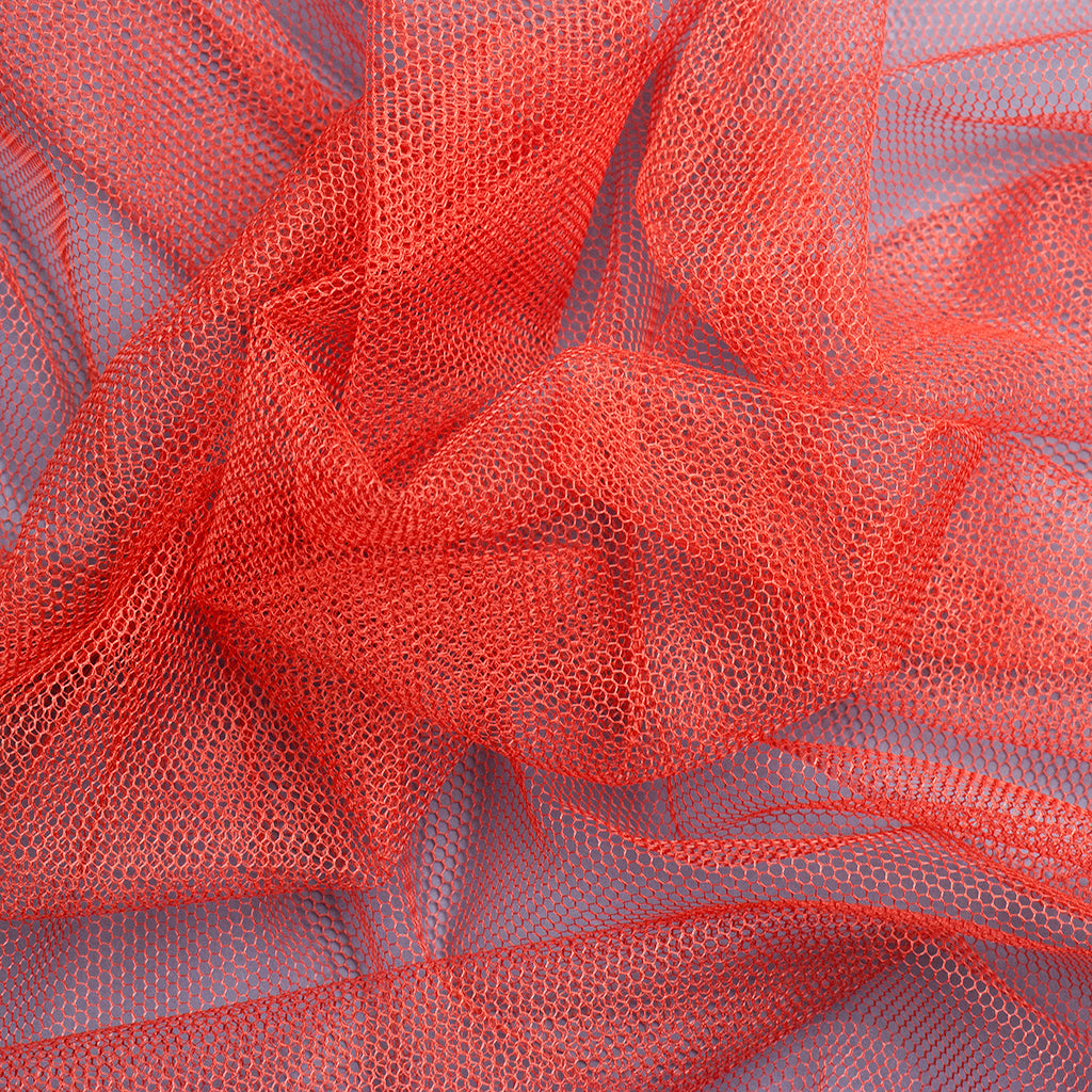 Tul liso MEDI rojo naranja (CM)