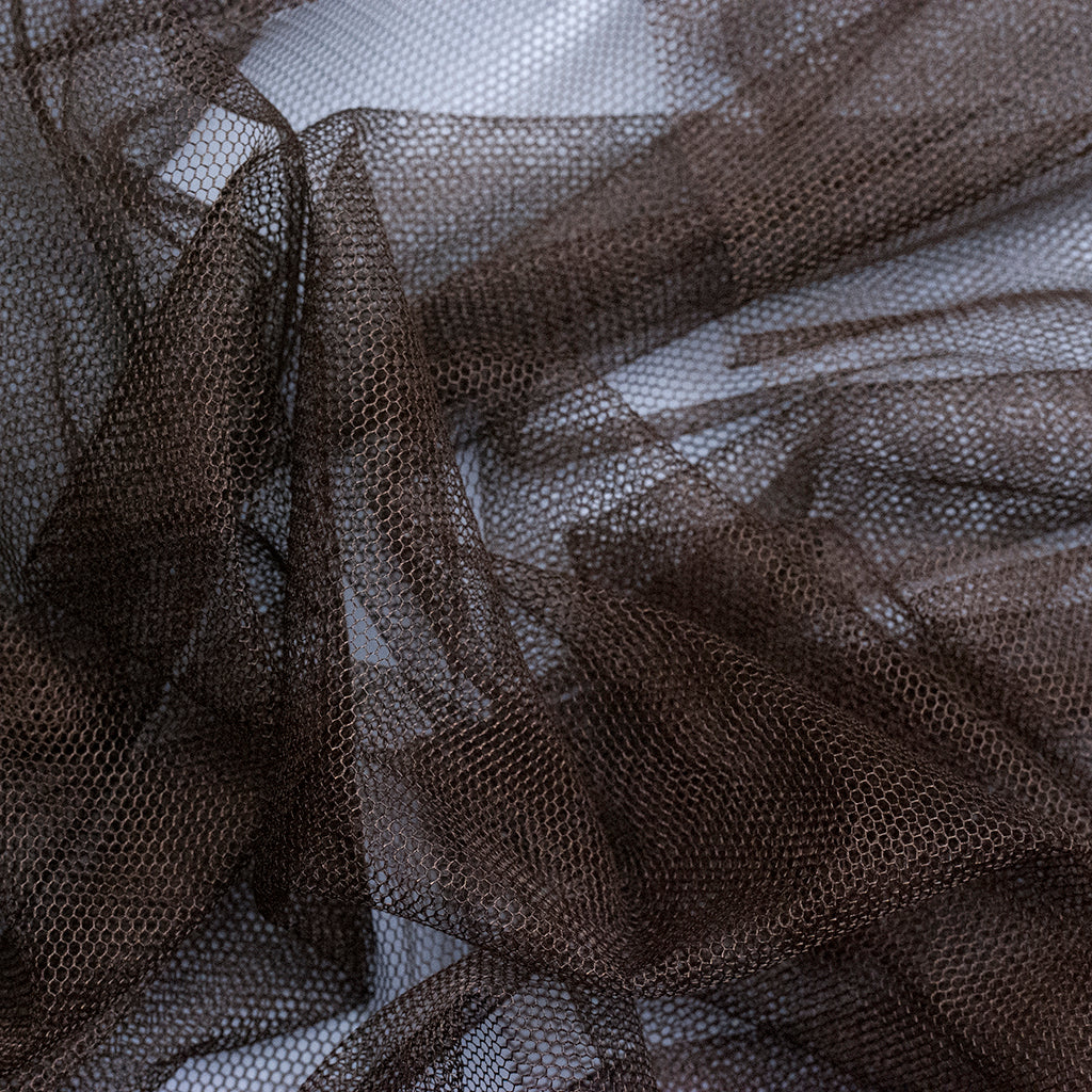 Tul liso MEDI marrón oscuro (CM)