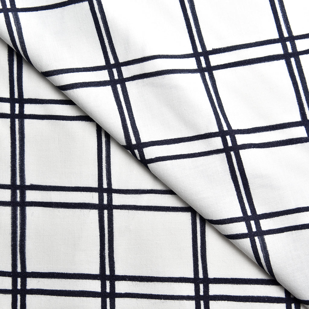 Tela estampada orgánica cuadros picnic CERTIFICADO GOTS (6 MTRS)