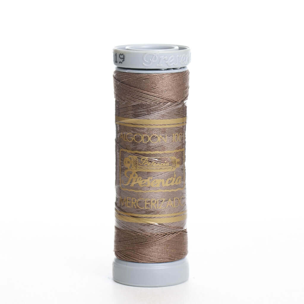 Hilo de coser 100% algodón colores (verde, ocre, marrón, beige, tostado, teja, gris, negro)