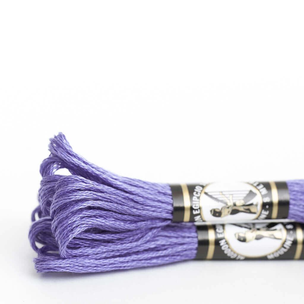 Mouliné especial Finca 100% algodón (violeta, lila, azul y verde)